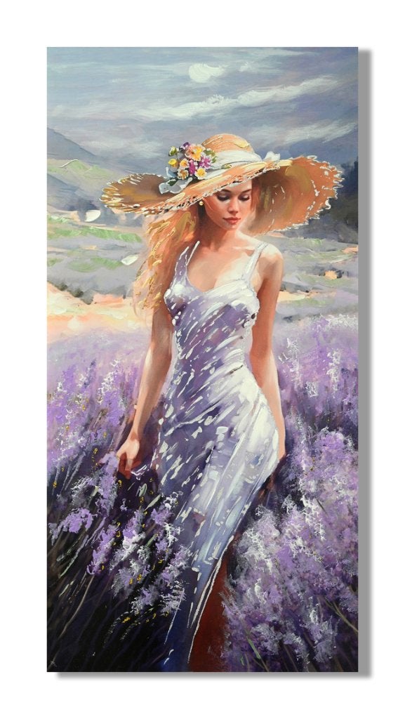 3D Schilderij | Lavender Dreams | 120x60 | Peinted, Schilderij, 120 cm, Meerkleurig, Nieuw