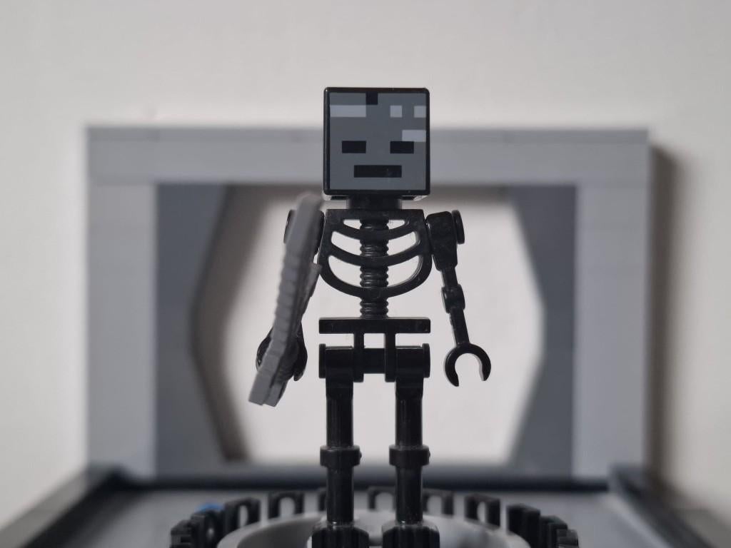LEGO Ninjago - minifiguur - min025 - Wither Skeleton, Minecraft, Ophalen of Verzenden, Zo goed als nieuw, Minifiguur