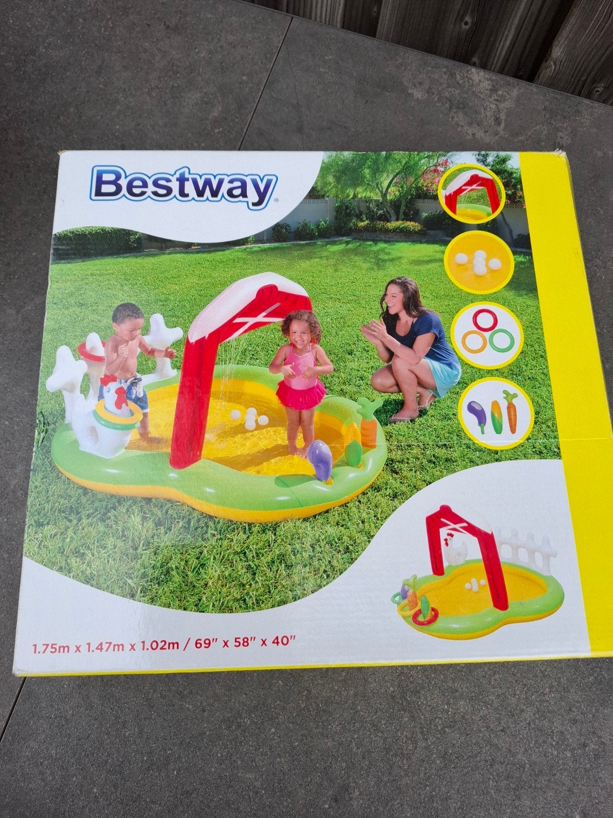 Bestway Opblaaszwembad met leuke accessoires, Ophalen of Verzenden, Nieuw
