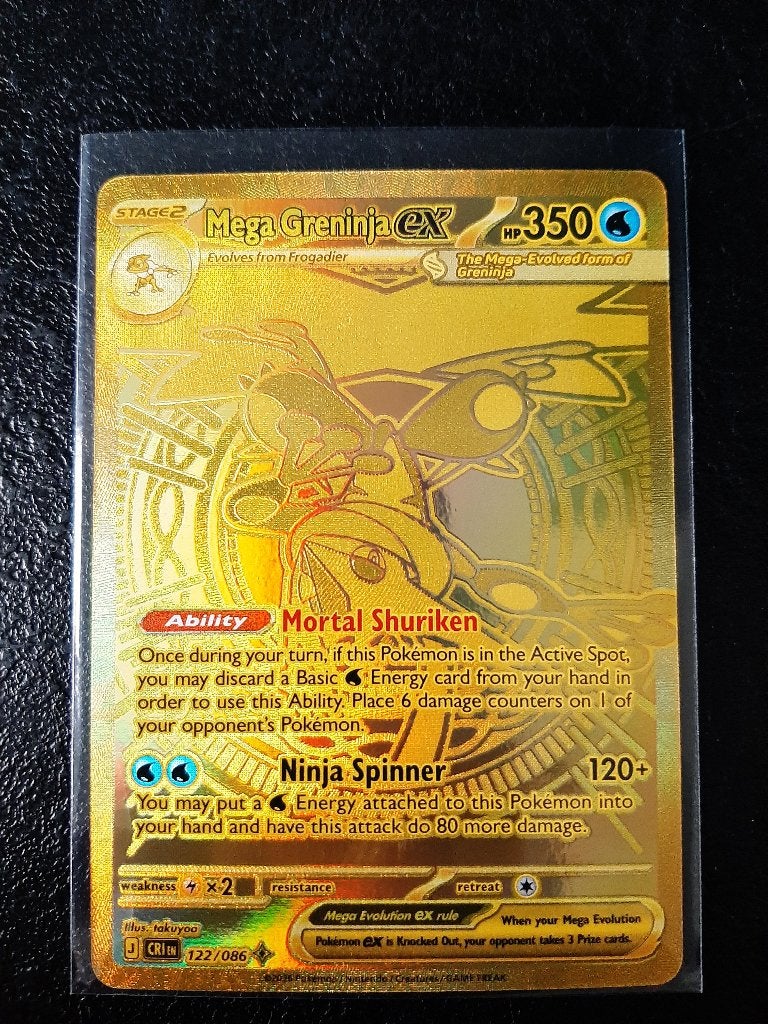Gold mega greninja ex 122/086, Ophalen, Nieuw, Losse kaart