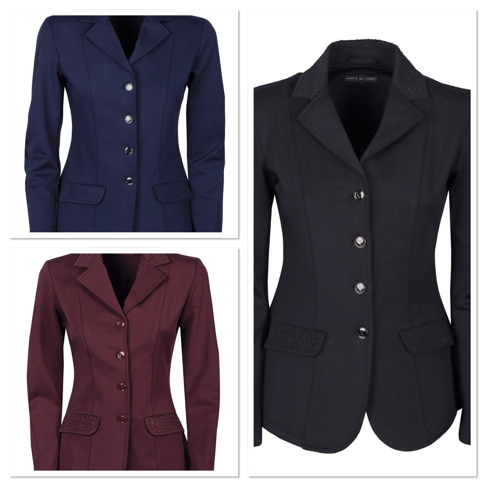 Harry’s horse wedstrijdjasje crystal nieuw maat xxs tm xxxl, Ophalen of Verzenden, Nieuw, Dressuur, Bovenkleding