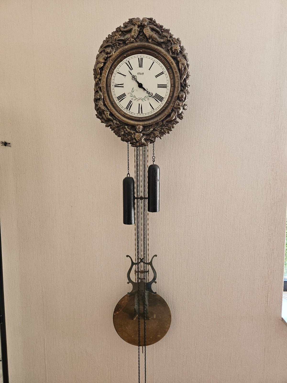 Antieke wandklok, Ophalen