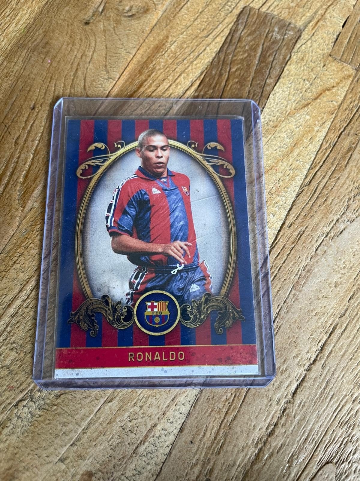 Ronaldo FC Barcelona Topps Spelerskaart, Ophalen of Verzenden, Zo goed als nieuw, Buitenlandse clubs, Spelerskaart