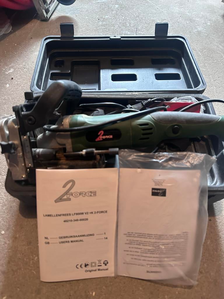 2Force Lamellenfrees LF900W V2 + K, Doe-het-zelf en Verbouw, Gereedschap | Freesmachines, Gebruikt, Elektrisch, Lamellenfrees