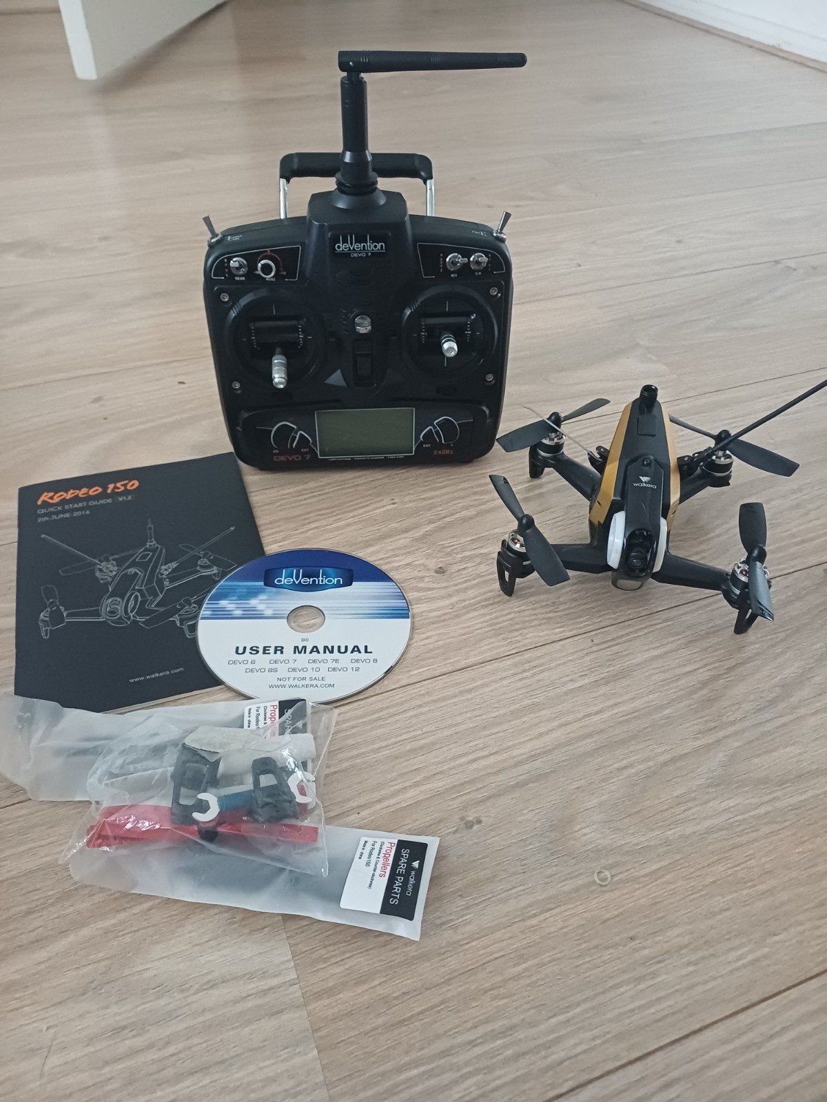 Walkera Rodeo 150 Mini FPV Racing Drone met Devo 7 zender, Ophalen of Verzenden