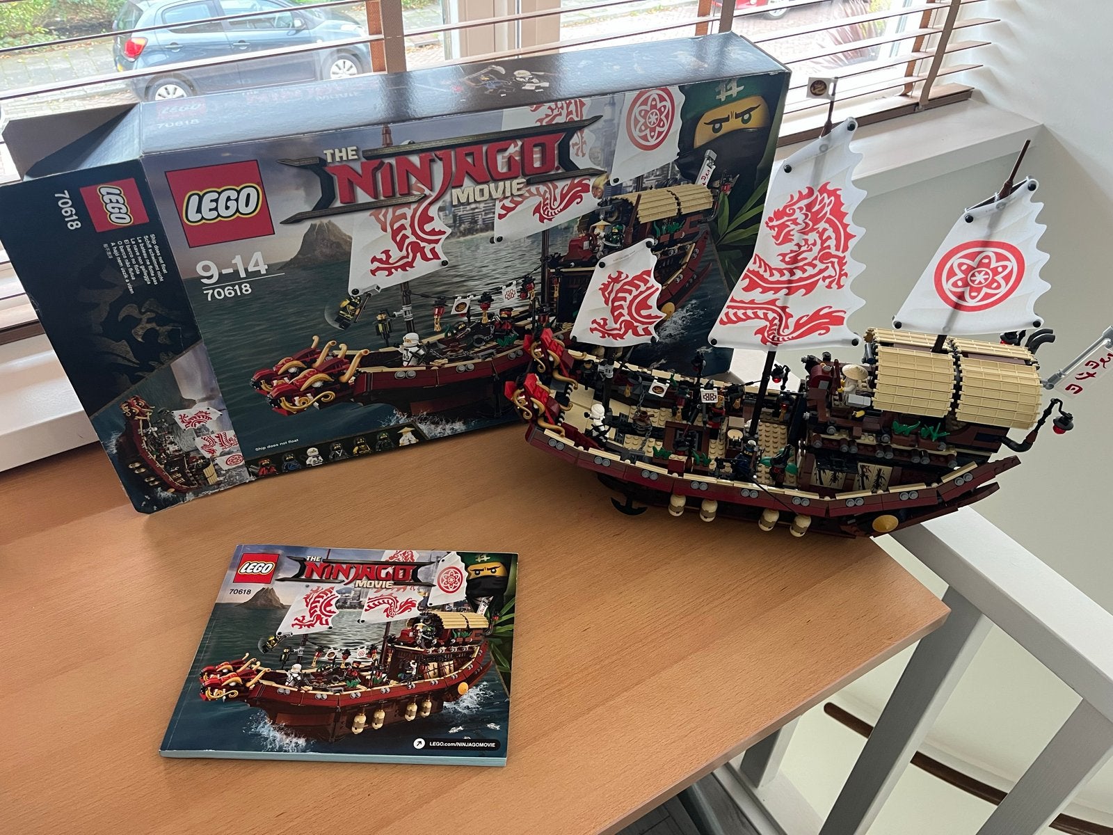 Lego Ninjago Destiny's Bounty 70618 - Compleet & Z.G.A.N., Ophalen of Verzenden, Zo goed als nieuw