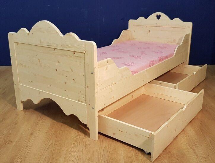 houten BEDDEN met een speels HARTJE meerdere modellen maten, 85 tot 100 cm, Ophalen of Verzenden, Zijperstraat 15 Alkmaar, Info@beddenopmaat.nl
