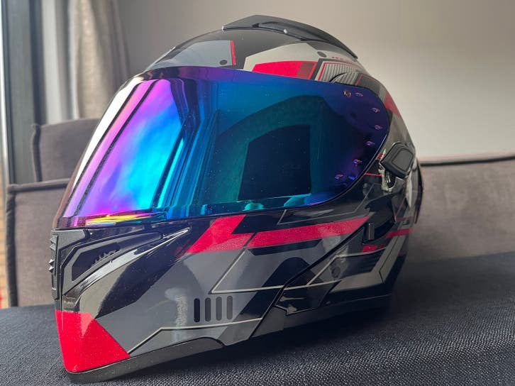Nieuwe Systeemhelm met Vizier - Maat L, Systeemhelm, Heren, Nieuw zonder kaartje, L
