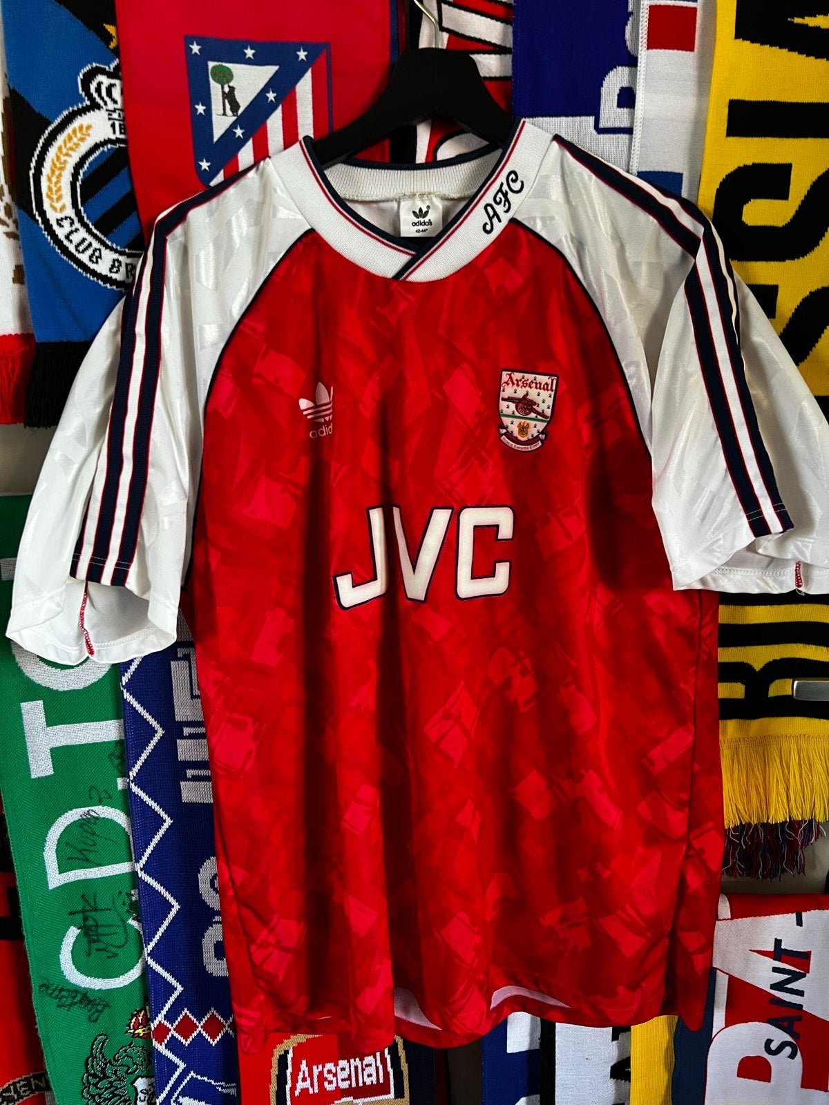 Authentiek Arsenal Thuisshirt 1990/1992 - Maat XL - Nr. 9, Kleding | Heren, Maat 56/58 (XL), Ophalen of Verzenden, Zo goed als nieuw