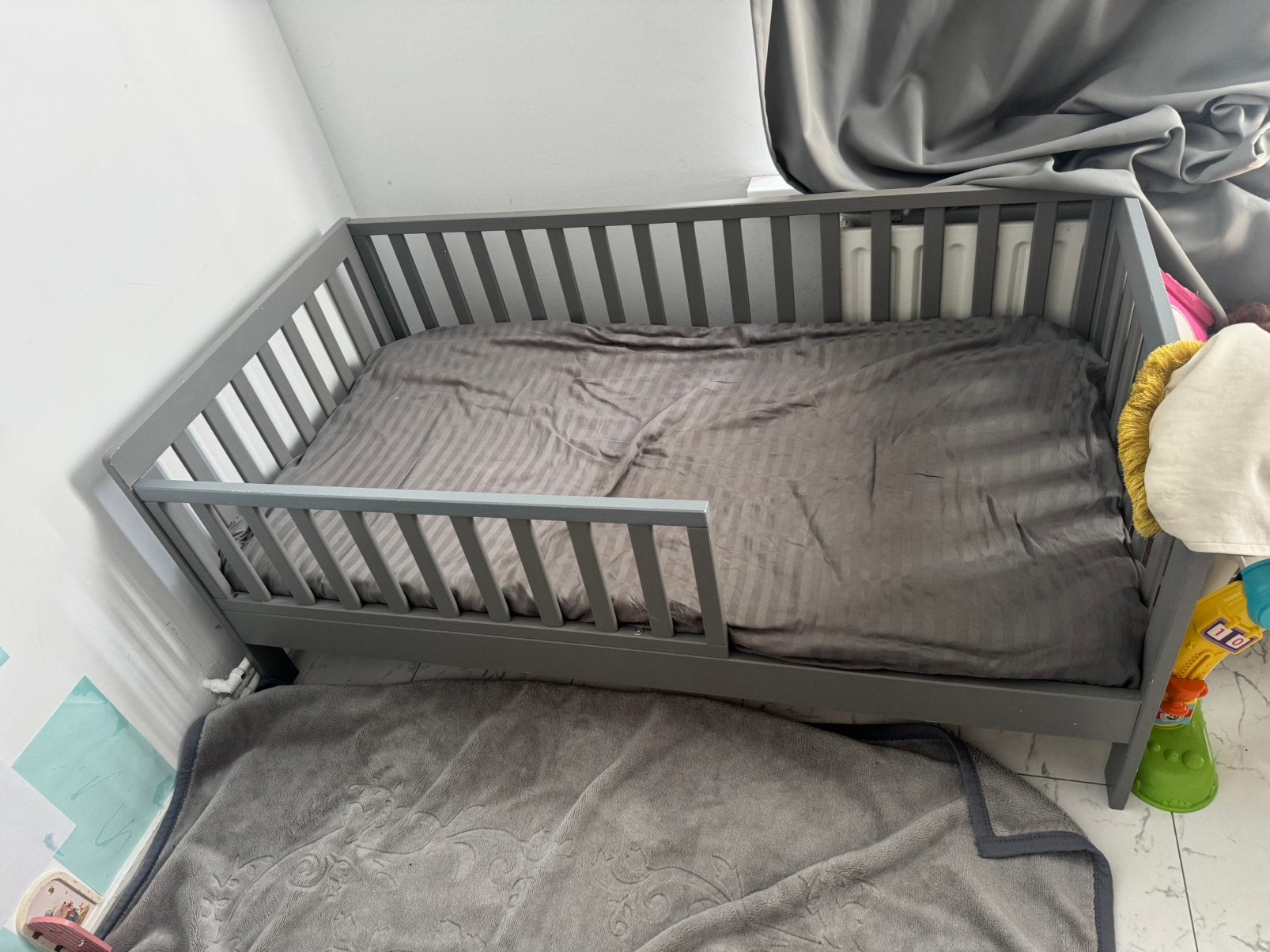 Kinderbed, Ophalen of Verzenden, Zo goed als nieuw, 180 cm of meer, 70 tot 85 cm