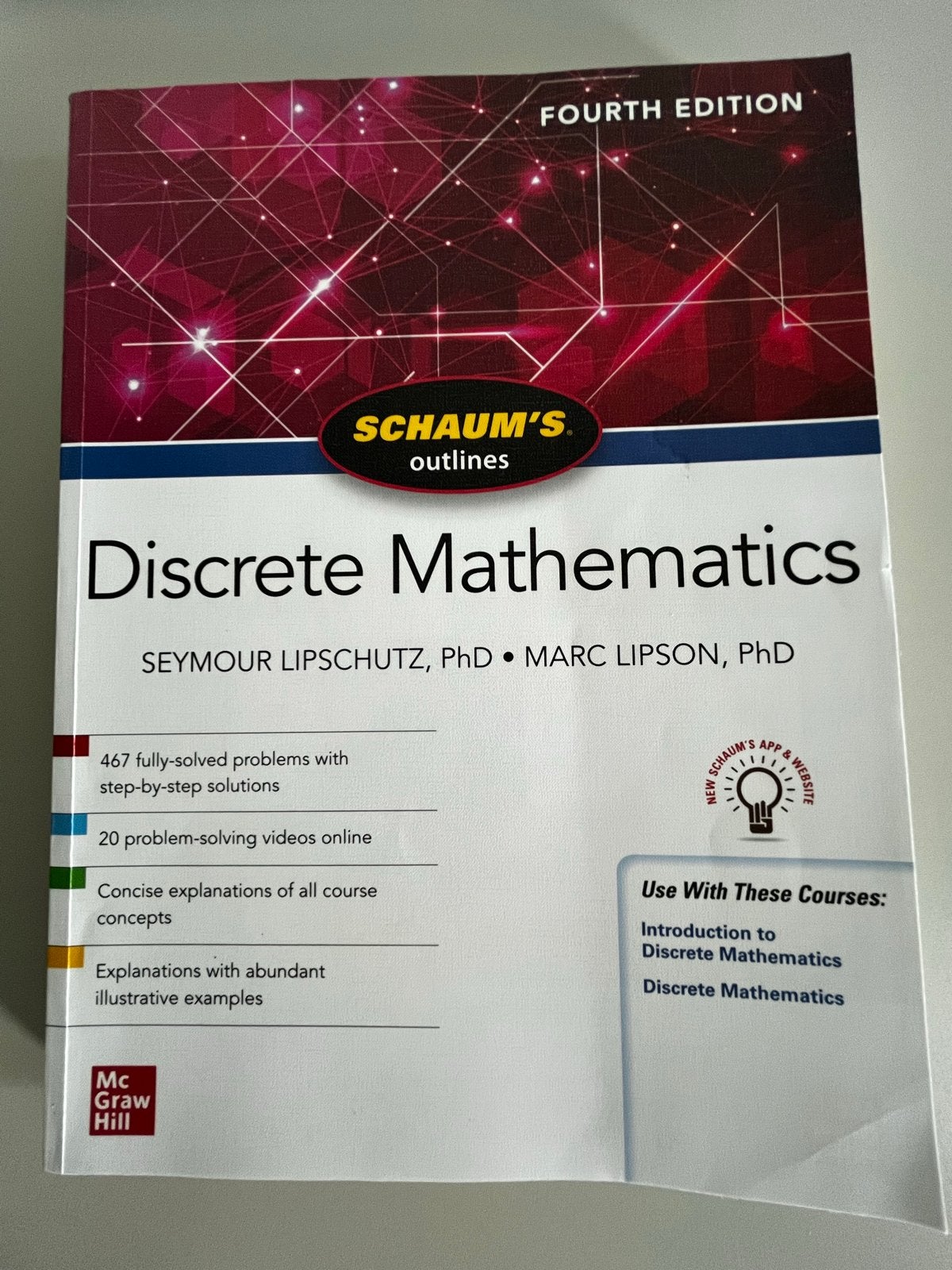 Schaum's Outlines Discrete Mathematics - Seymour Lipschutz, Boeken, Ophalen of Verzenden, Beta, Zo goed als nieuw, WO