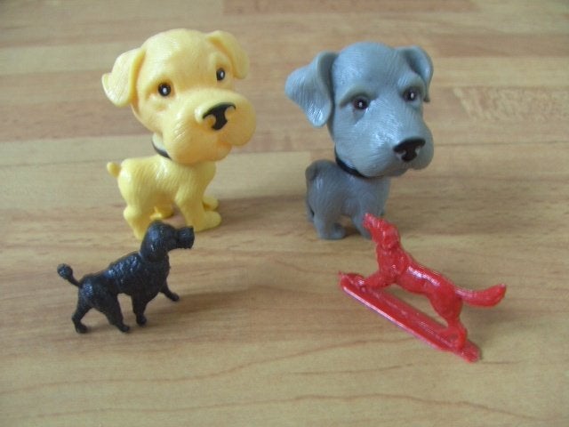 3 speelgoed hondjes of om te verzamelen, Ophalen of Verzenden, Zo goed als nieuw, Hond of Kat, Beeldje of Figuurtje