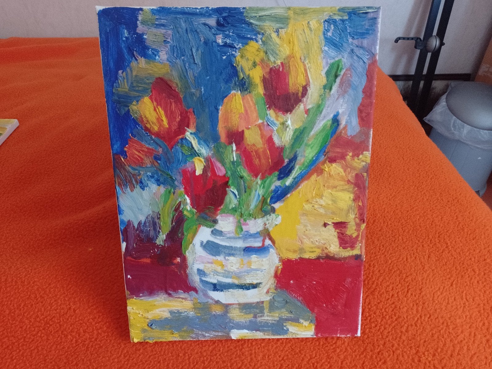 Schilderij olieverf op doek, Ophalen of Verzenden