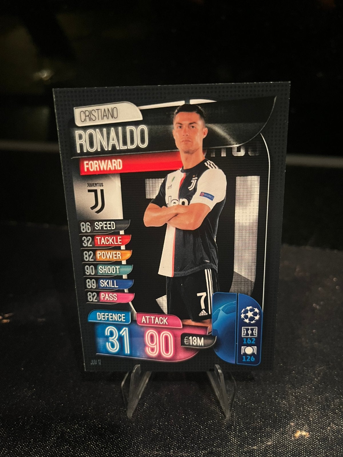 Topps Match Attax Ronaldo Juventus 2019/20, Ophalen of Verzenden, Zo goed als nieuw, Plaatje