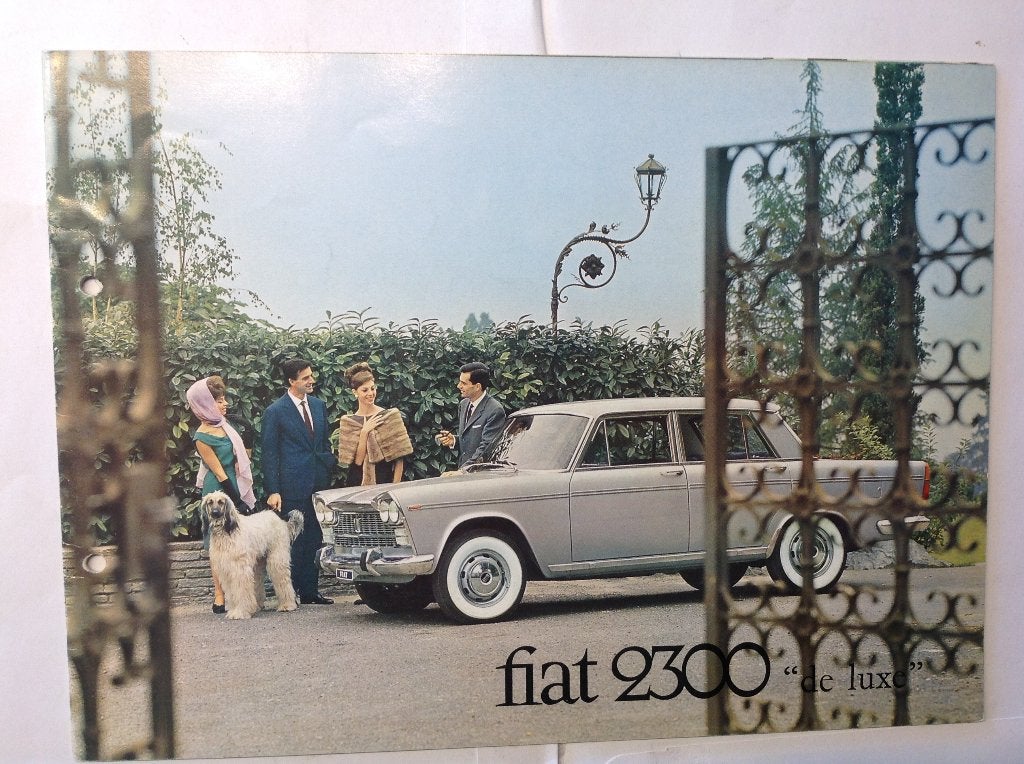 Fiat 2300 De Luxe folder Engels 16 blz 1963, Boeken, Auto's | Folders en Tijdschriften, Zo goed als nieuw, Overige merken, Ophalen of Verzenden
