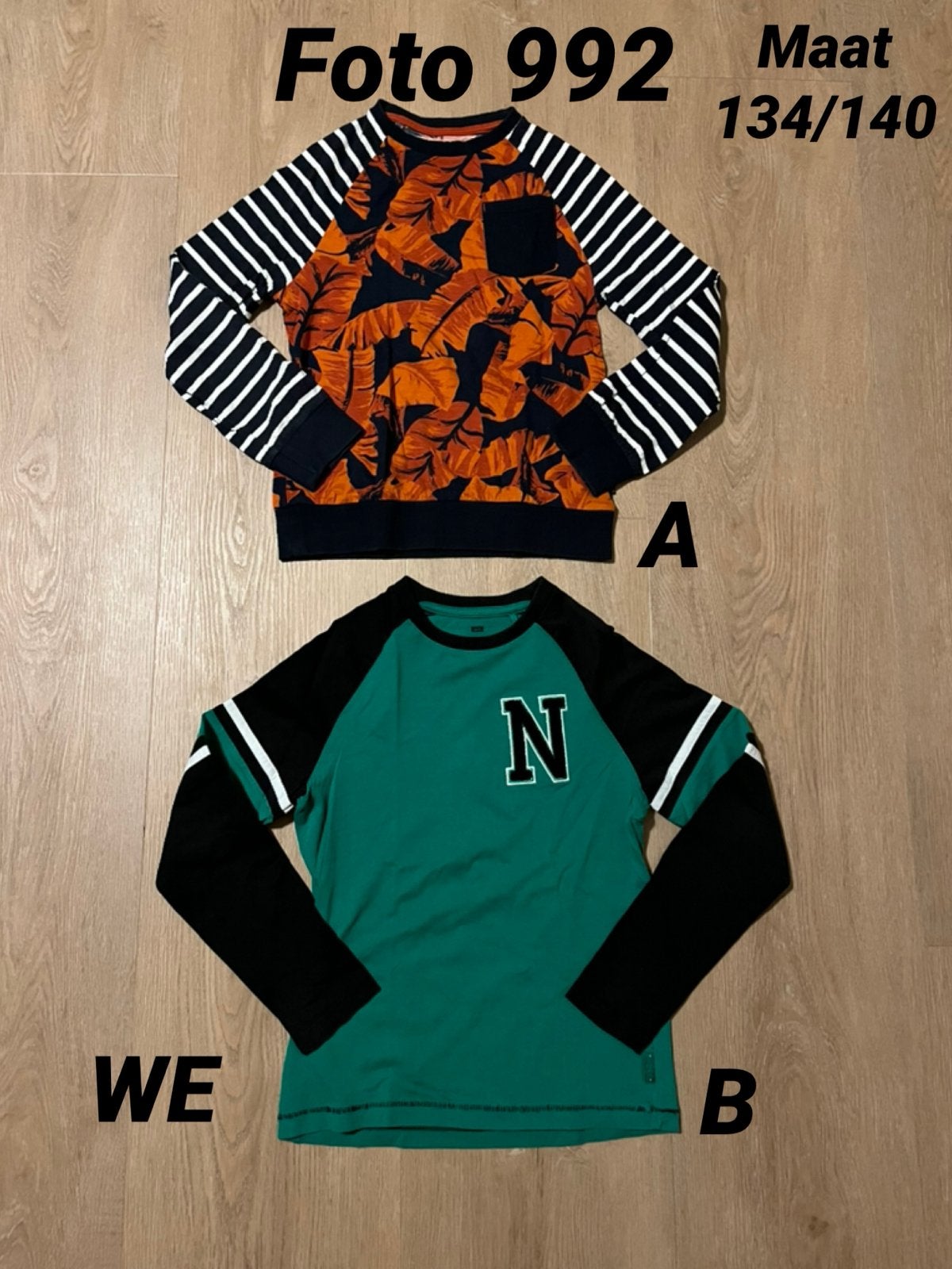 Longsleeve jongen maat 134 / 140 WE *foto 992*, Kinderen en Baby's, Ophalen of Verzenden, Zo goed als nieuw, Jongen, Shirt of Longsleeve