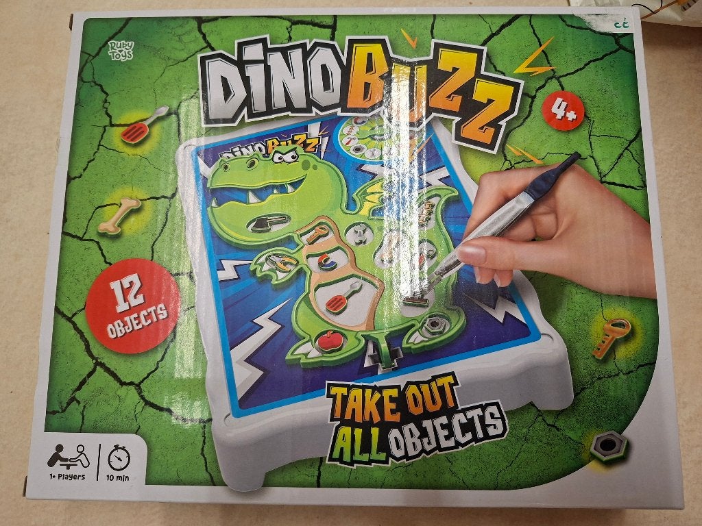 Dino Buzz spel (dokter bibber variant), Een of twee spelers, Ophalen of Verzenden, Zo goed als nieuw