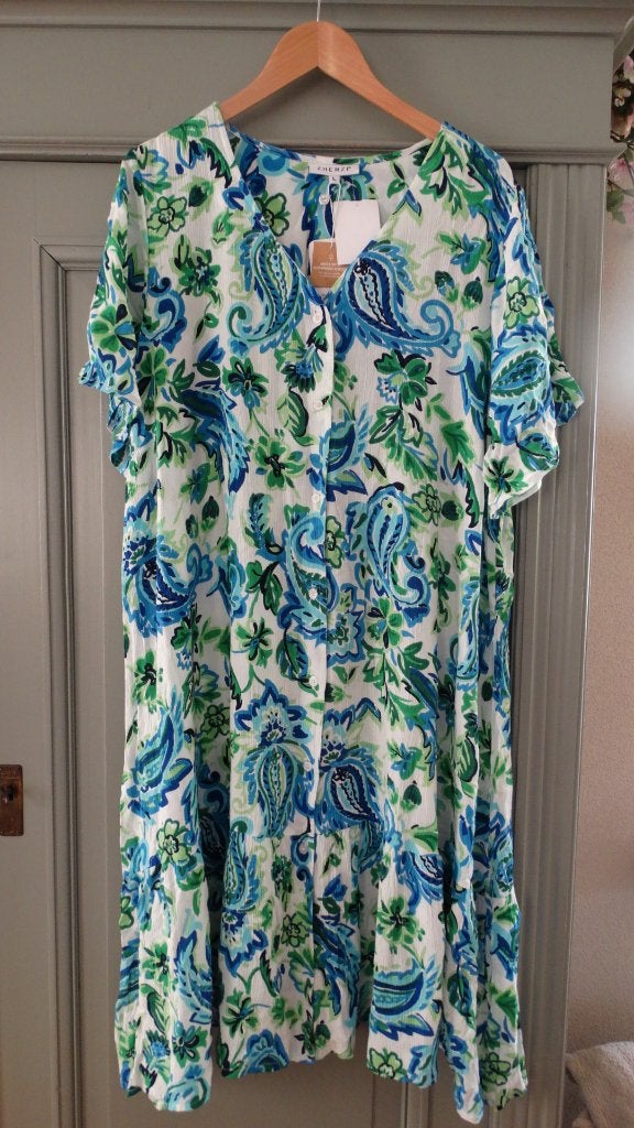 NIEUW Zhenzi 2-delige set: jurk + vest, maat 50/52, Zhenzi, Maat 46/48 (XL) of groter, Nieuw, Onder de knie