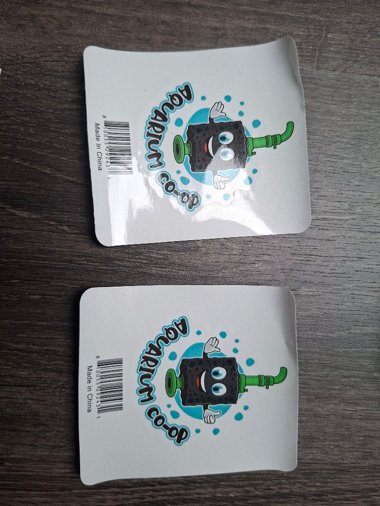 2x Aquarium co-op stickers, Ophalen of Verzenden, Nieuw, Overige typen