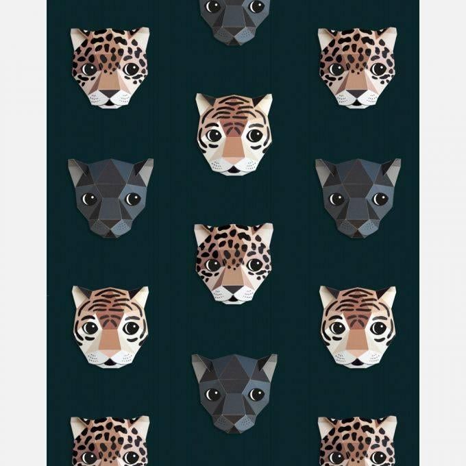 Kinderbehang Panter Donker Studio Ditte, Mail@studioditte.nl, Baronielaan 252 4837 BH Breda, Nieuw, Studio Ditte