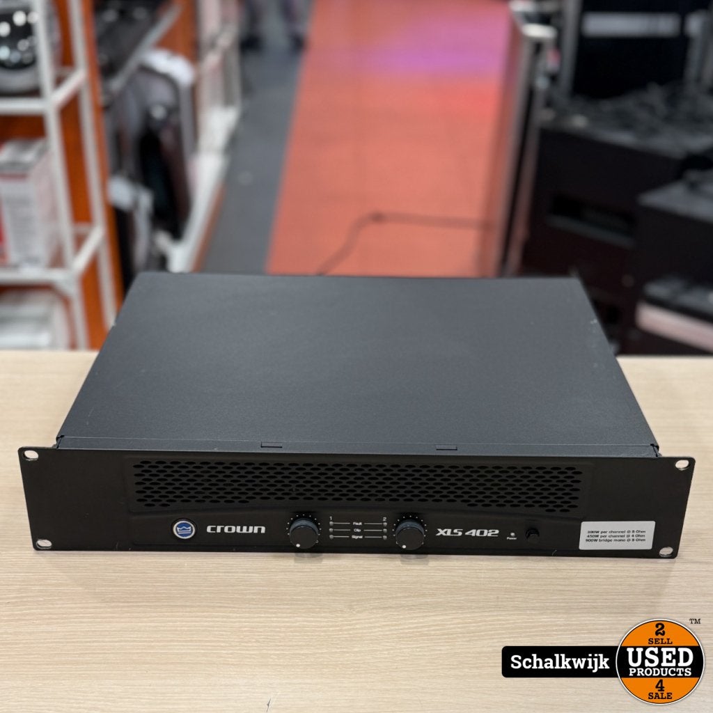 Crown XLS402 PA eindversterker 900 Watt max!, Flex Ltd., Gebruikt, https://flex.com/contact-us, Nobelstraat 10, 5807 GA Oostrum LB, Limburg, Nederland