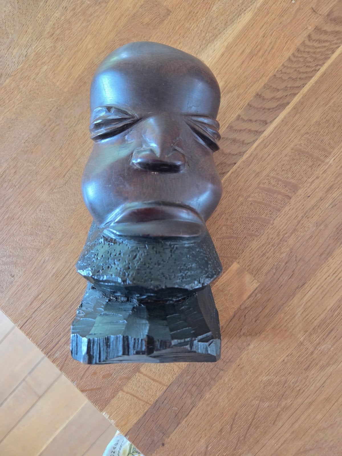 Houten Buste Afrikaanse Stijl - Handgesneden, Ophalen, Overige onderwerpen, Minder dan 20 cm, Buste