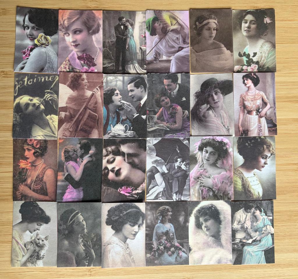 Vintage vrouwen stickers, Verzenden, Nieuw, Meerdere stickers