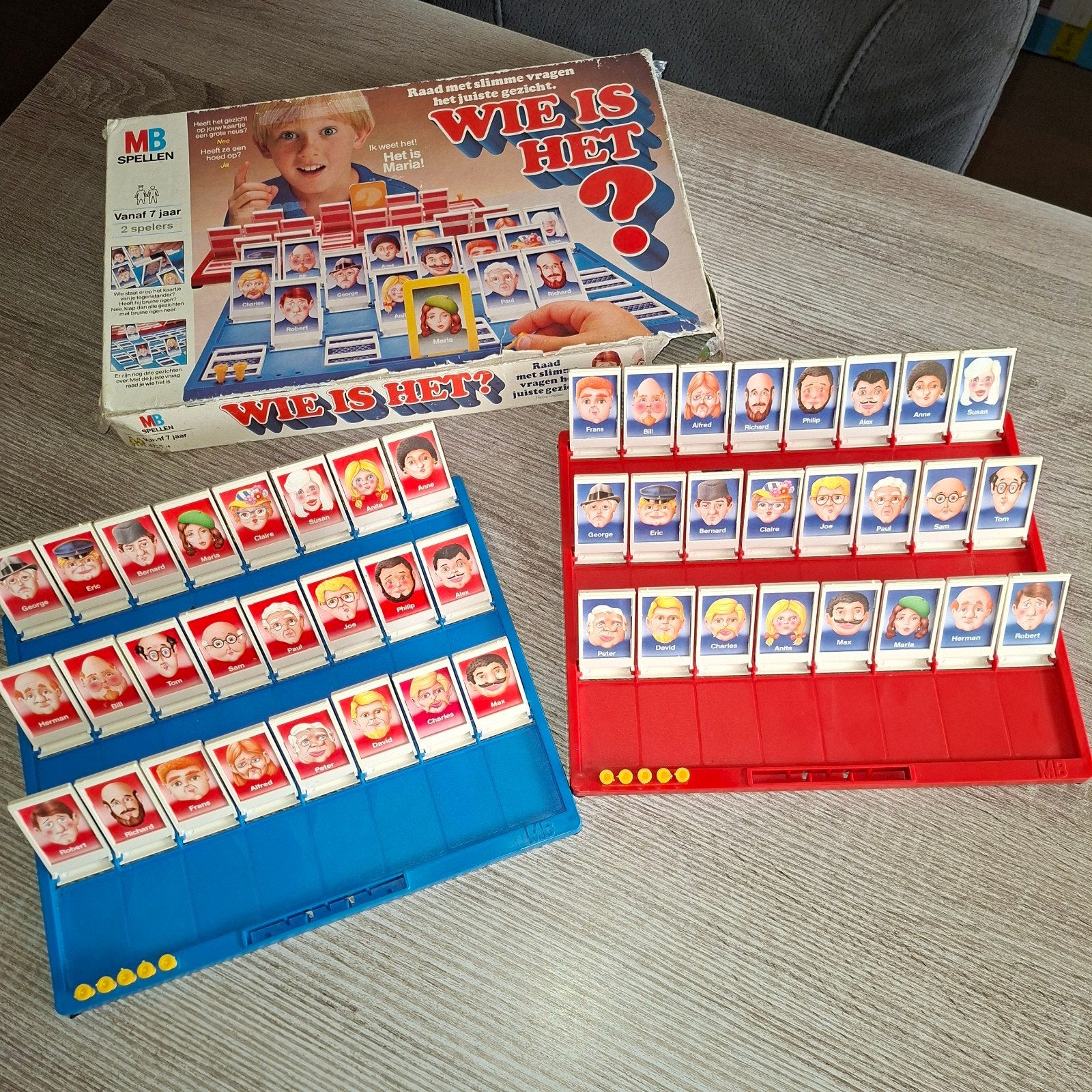 Wie is het?, Hobby en Vrije tijd, Gezelschapsspellen | Bordspellen, Ophalen of Verzenden, Gebruikt