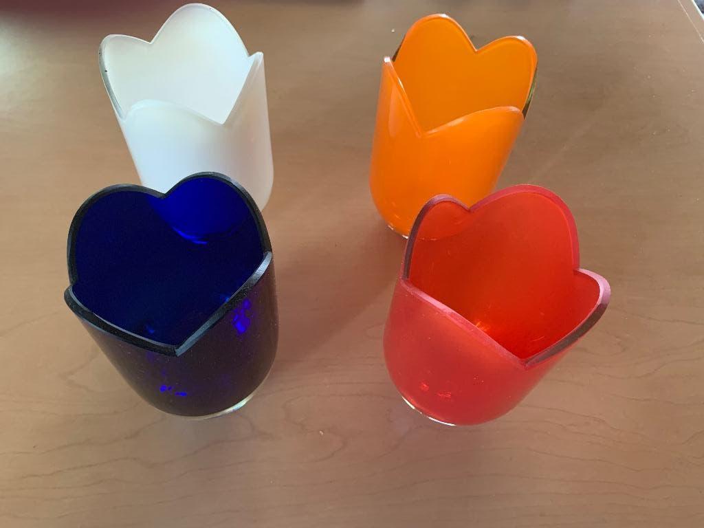 Tulpenvaasjes Siem van der Marel Royal Leerdam Crystal, Verzenden