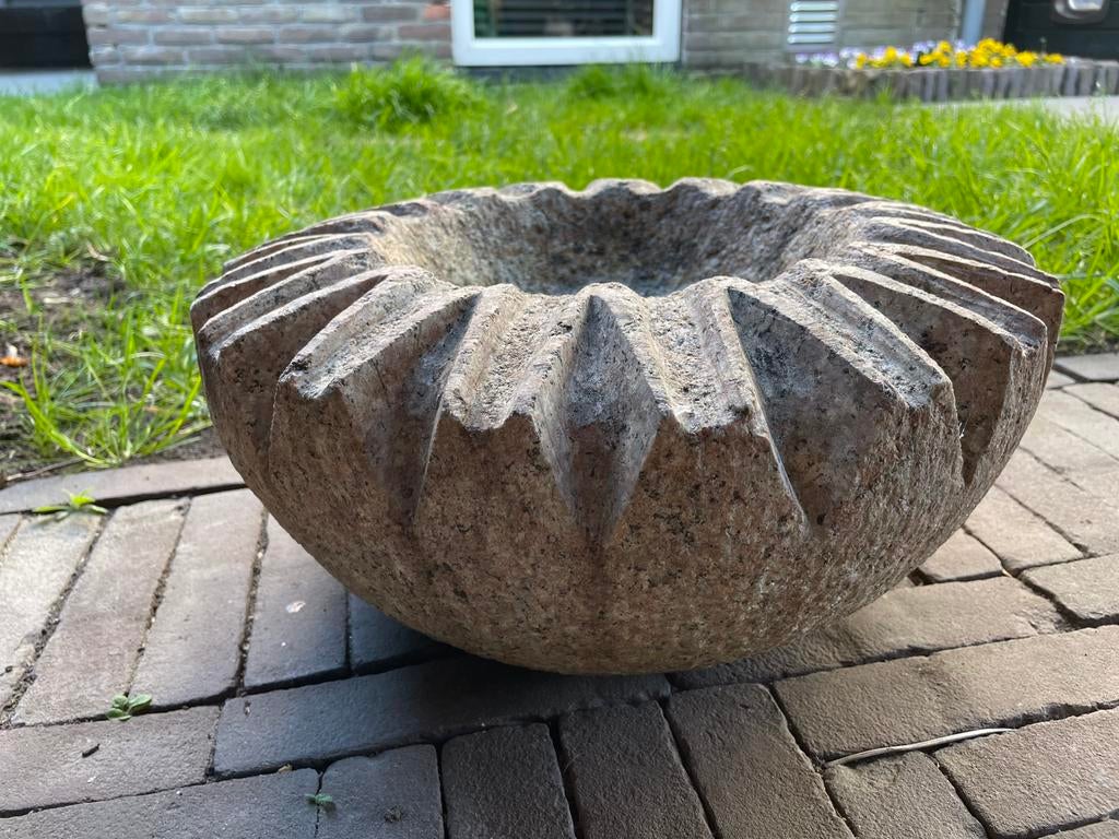 Stervormig hardstenen waterornament / fontein - Ø 40 cm, Ophalen, Zo goed als nieuw