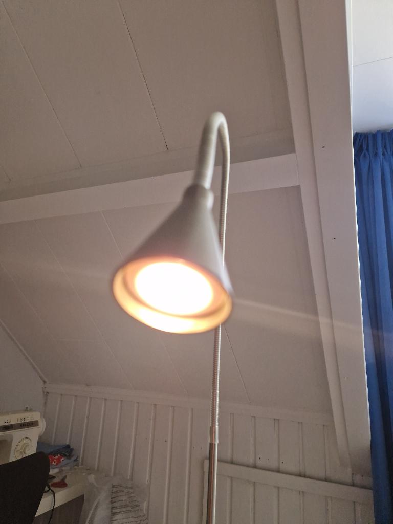 Moderne booglamp - leeslamp, Ophalen, Gebruikt, Metaal, Modern