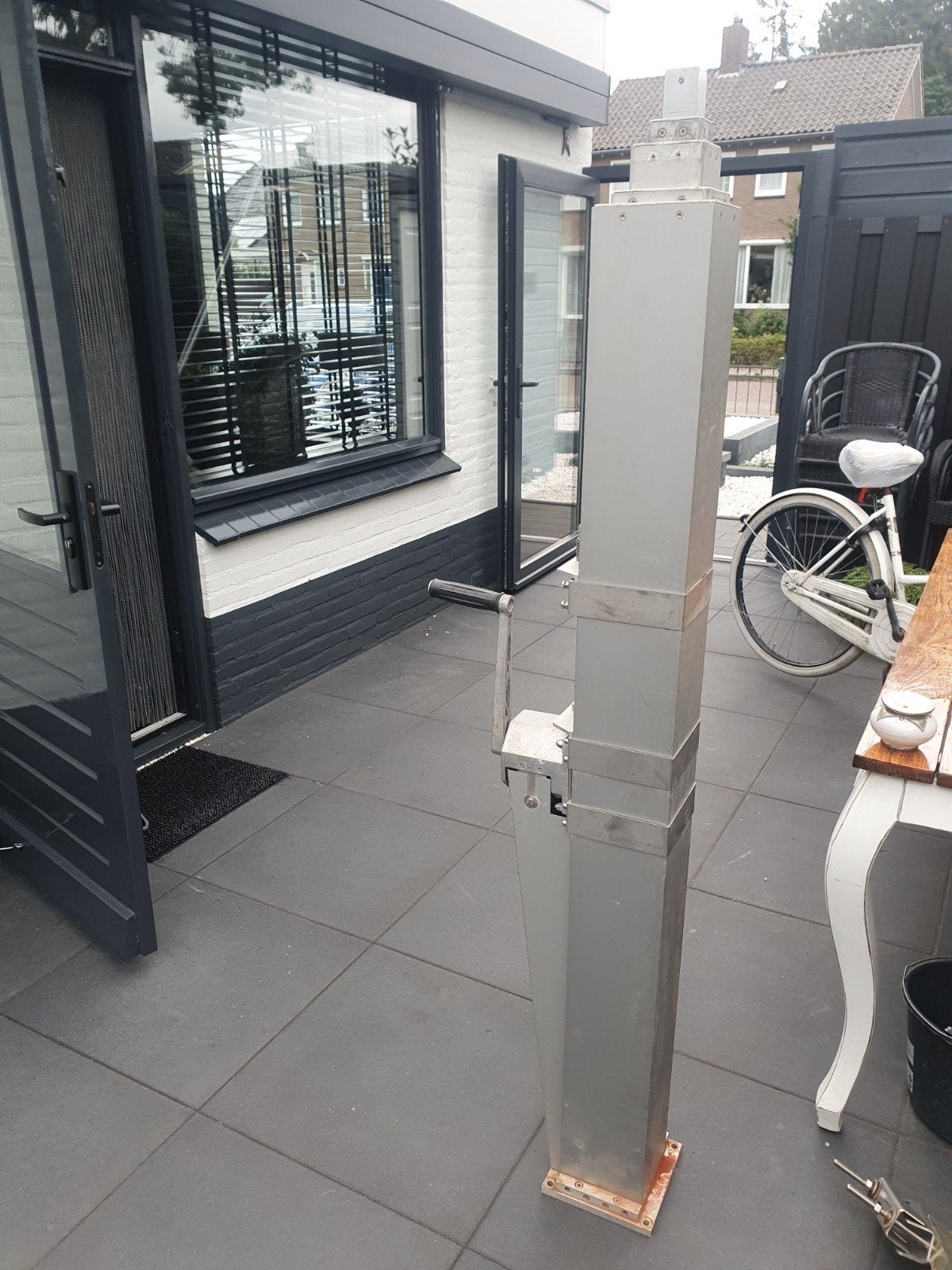 fabrieks mast aluminium koker mast 5 x 1.70m met handlier, Ophalen of Verzenden, Mast