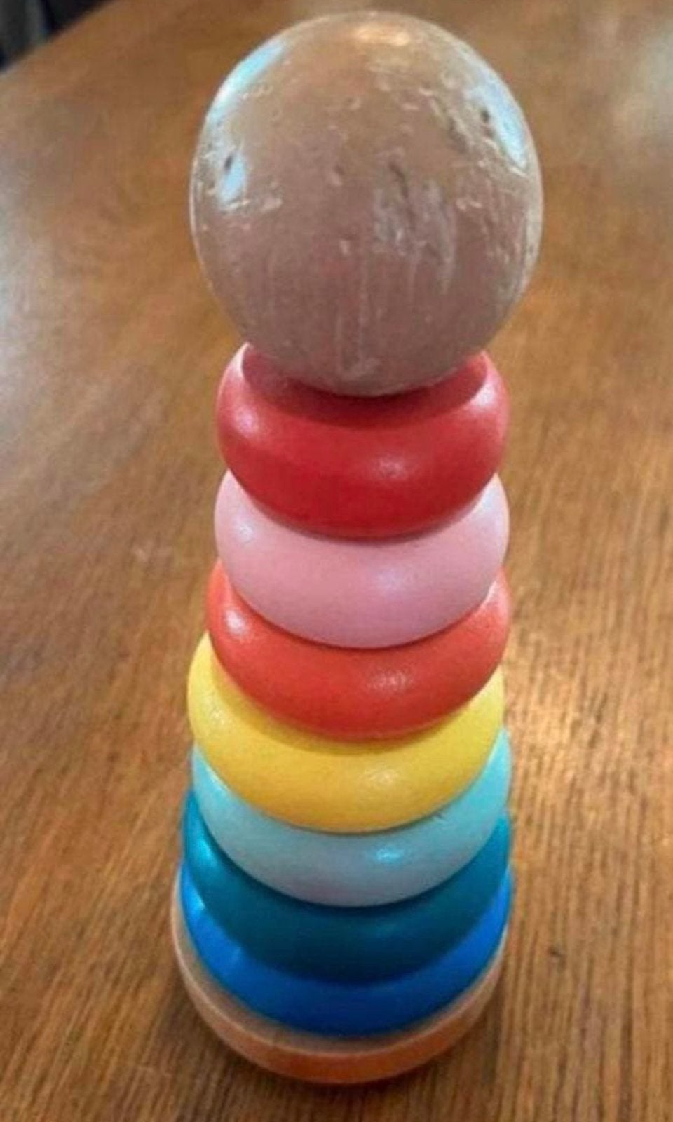 Stapeltoren speelgoed hout, Ophalen of Verzenden, Zo goed als nieuw, Overige typen