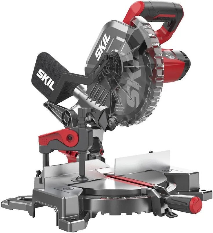 SKIL afkortzaag (verstekzaag) 216mm 1305AA 1600W, 70 mm of meer, Ophalen of Verzenden, Zo goed als nieuw, Afkortzaag