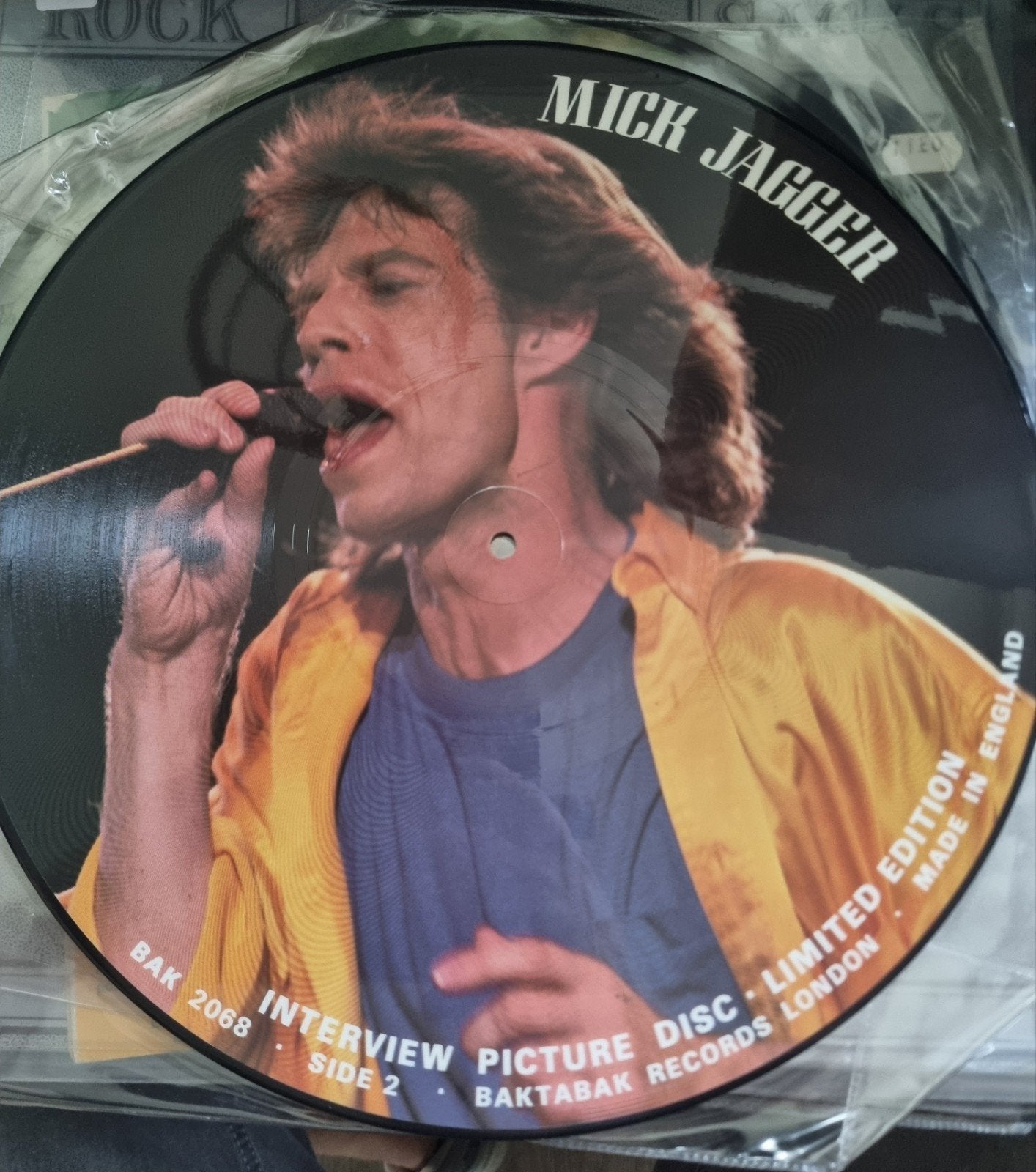 Interview Picture Disc Mick Jagger, Picture disc, Ophalen of Verzenden