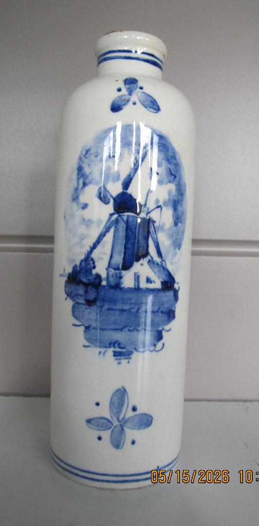 genever HERMAN JANSEN Delft blauw geneverkruikje  1940/50, Ophalen of Verzenden