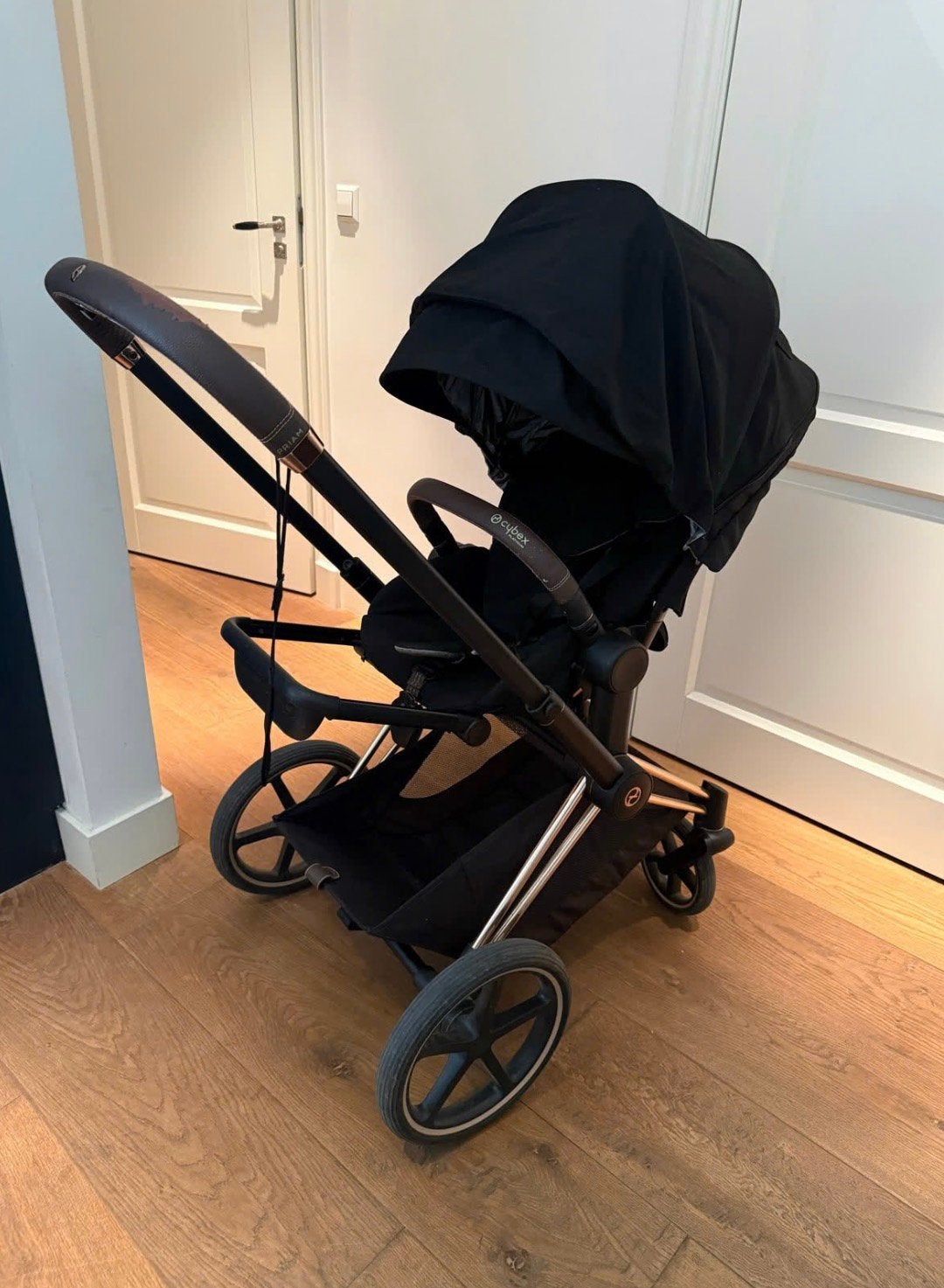 Cybex Priam Rosegold Black kinderwagen met reiswieg & hoezen, Kinderen en Baby's, Kinderwagens en Combinaties, Ophalen of Verzenden