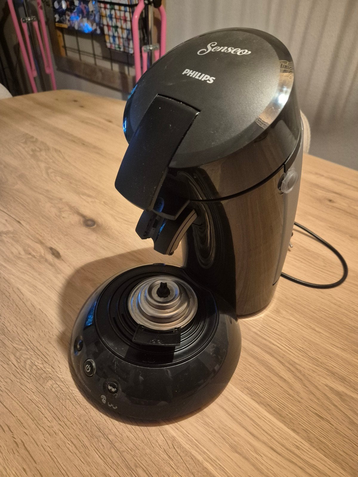 Philips Senseo Zwart - Compleet met 2-kops houder, Ophalen, Gebruikt, Overige modellen, 4 tot 10 kopjes