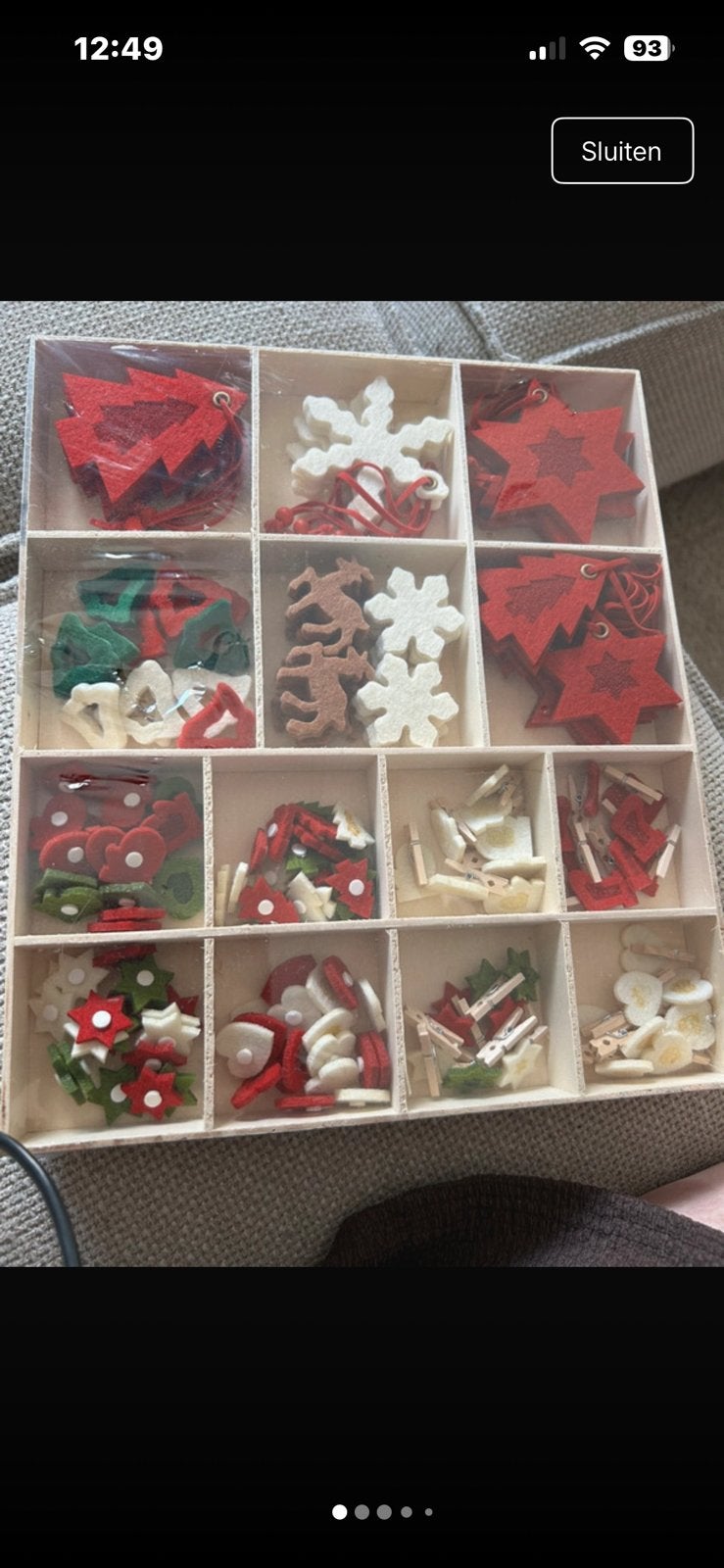 Doos met kerstdocatie voor creatieve doelen, Diversen, Kerst, Ophalen of Verzenden, Nieuw