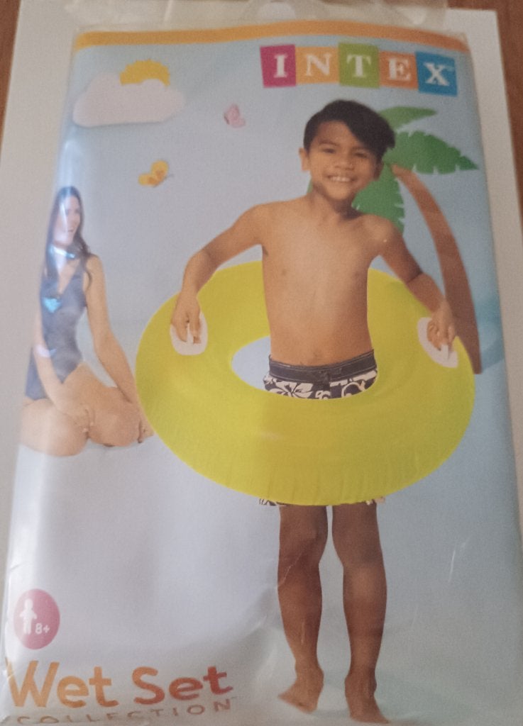 Intex Zwemband Hi-Gloss 76 cm geel is nieuw, Ophalen of Verzenden, Zo goed als nieuw