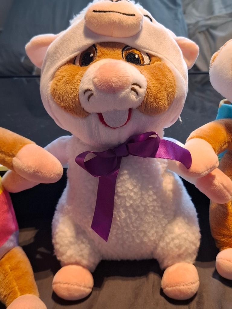 Set van 3 Hamster Knuffels - Diverse Outfits, Hamster, Ophalen of Verzenden, Zo goed als nieuw, Middelgroot (20 tot 80 cm)