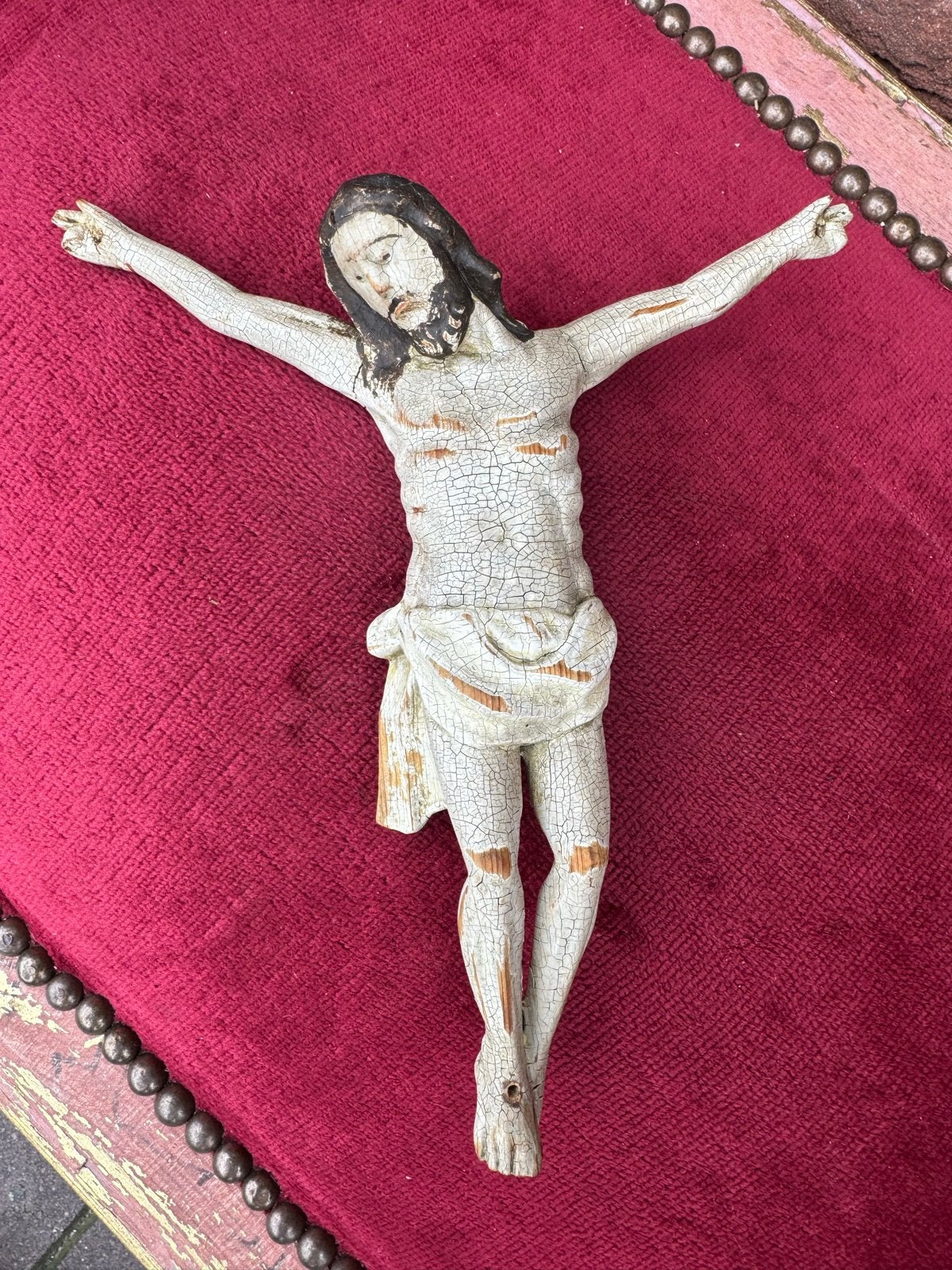 prachtig antiek houten corpus, Christus, Ophalen of Verzenden