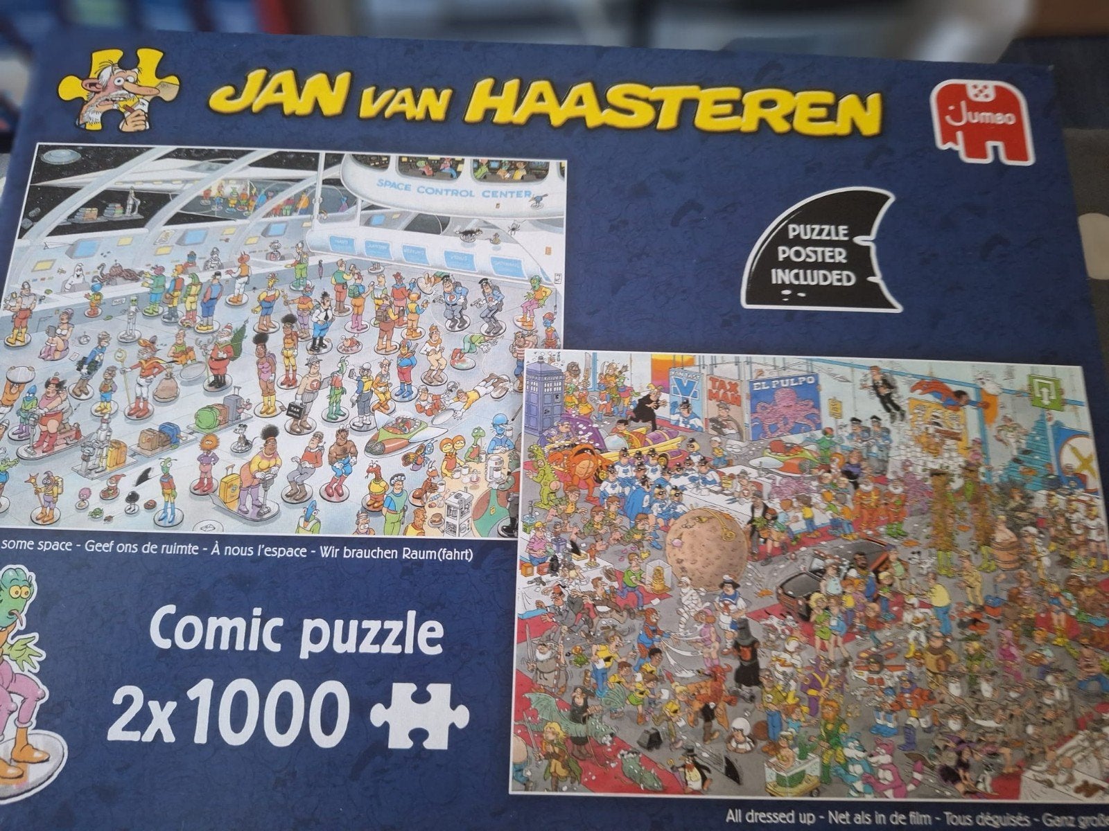 Diverse Jan van haasteren puzzels 2x1000 stuks, Ophalen, 500 t/m 1500 stukjes, Gebruikt, Legpuzzel