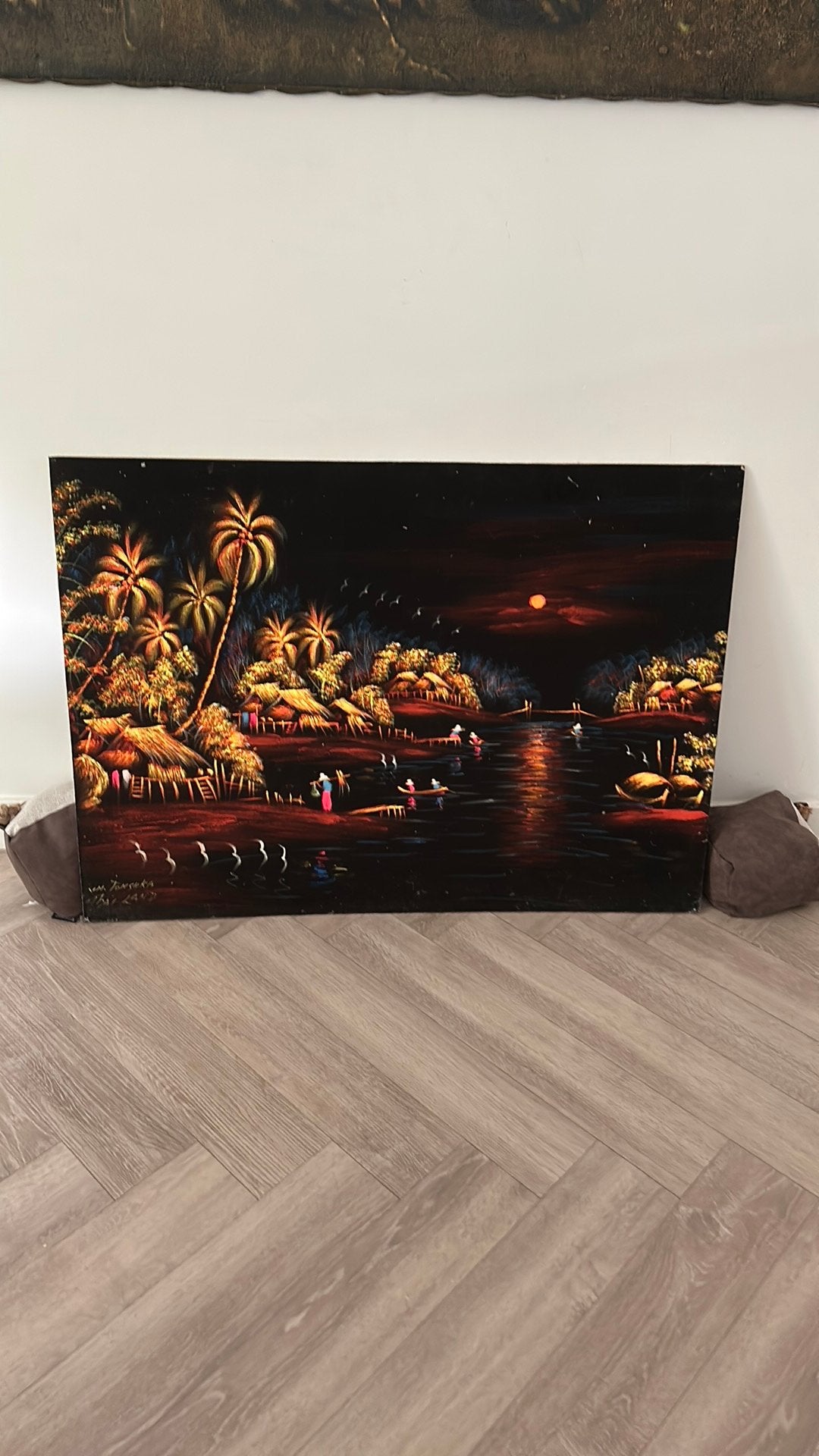 Te koop schilderij, Ophalen