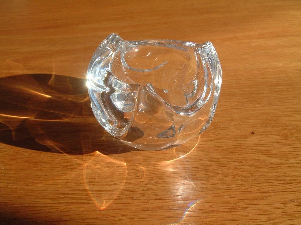 mooie gave kristal kandelaar nr.2, Overige materialen, Ophalen of Verzenden, Zo goed als nieuw, Kandelaar