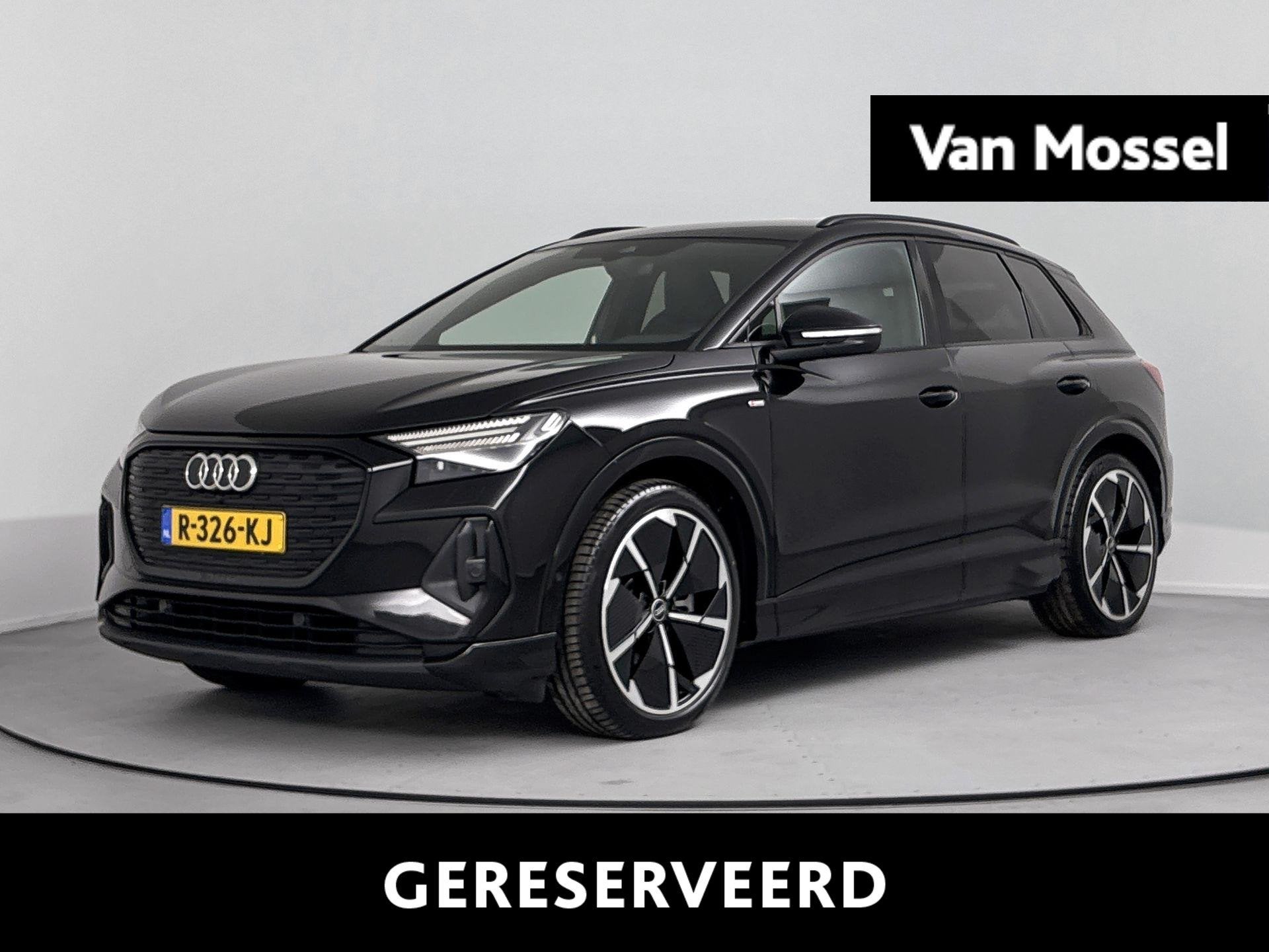 Audi Q4 e-tron 40 S edition 77 kWh | 96,1% SOH |, Auto's, 12 maanden, Achterwielaandrijving, Zwart, Zwart