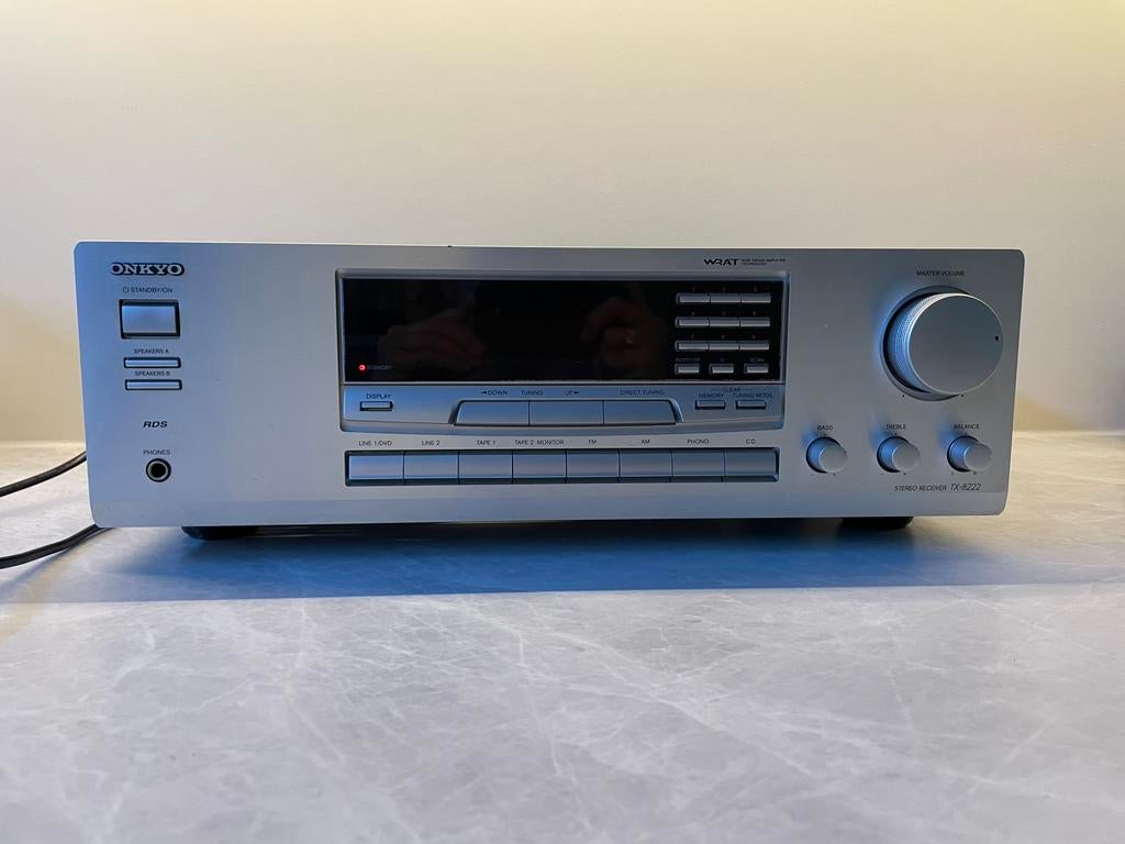 Onkyo TX-8222 Stereo Receiver – High-End Audio Quality, Ophalen of Verzenden, Zo goed als nieuw, 120 watt of meer, Onkyo