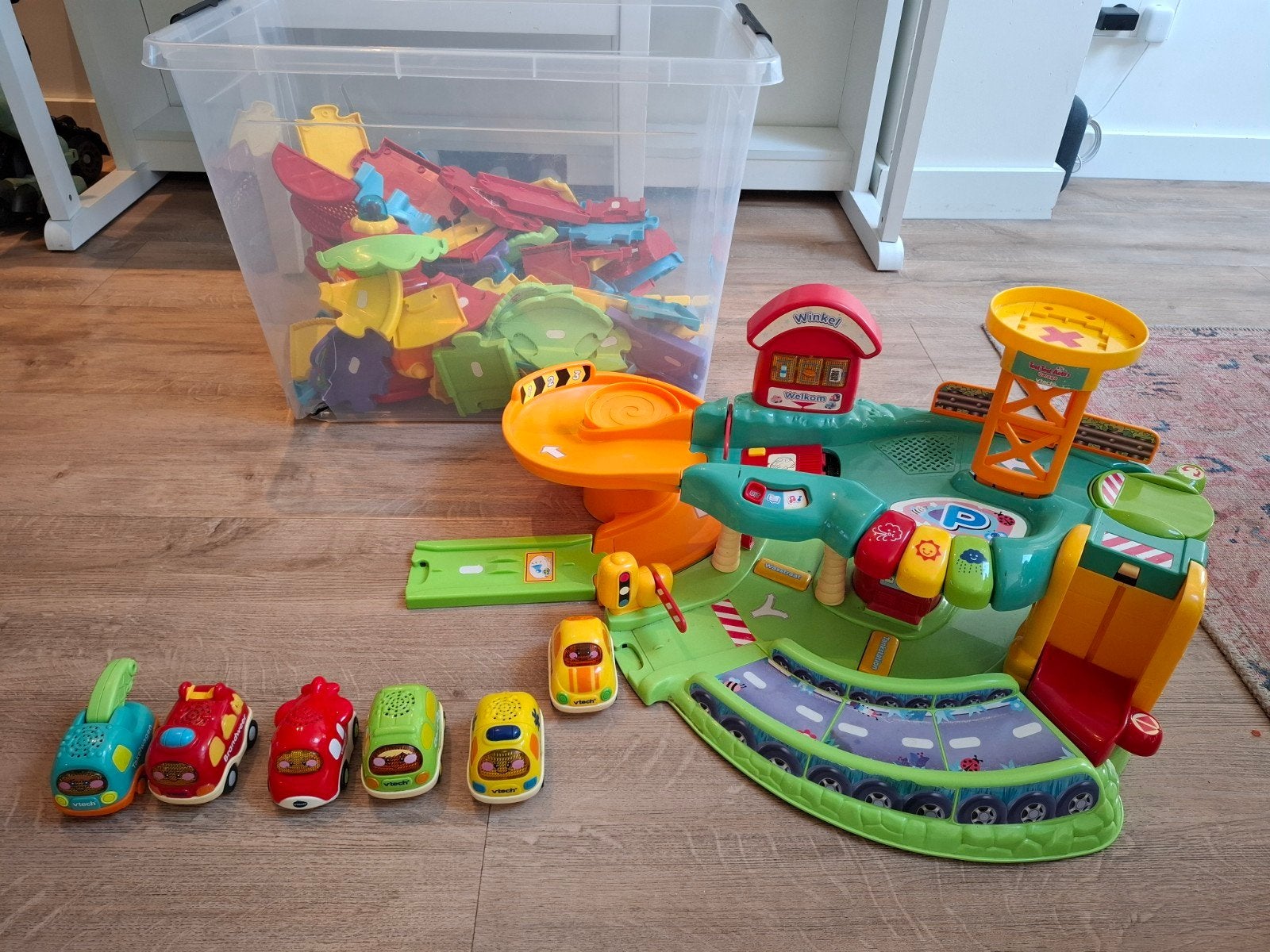 VTech Toet Toet Auto's Garage met auto's en extra onderdele, Ophalen, Gebruikt