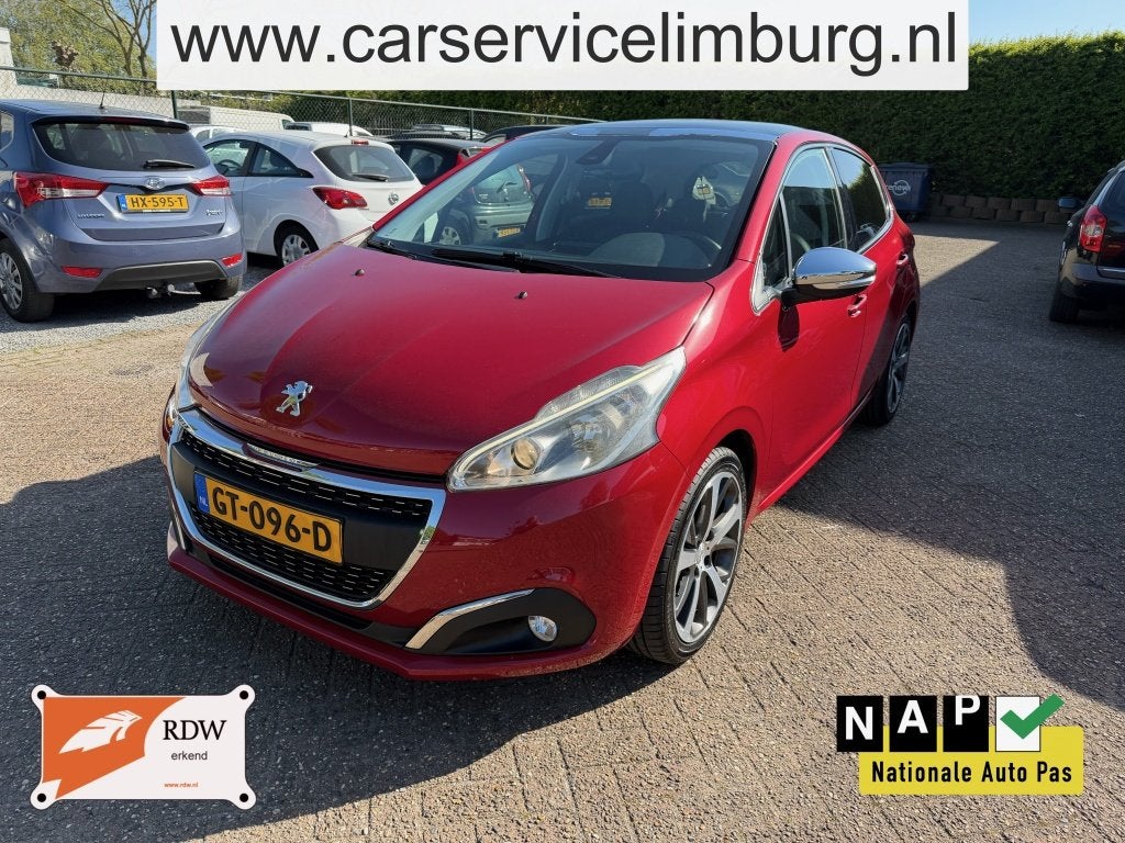 Peugeot 208 1.2 PureT. Première Panorama Clima (bj 2015), Voorwielaandrijving, Leder en Stof, Origineel Nederlands, Bedrijf