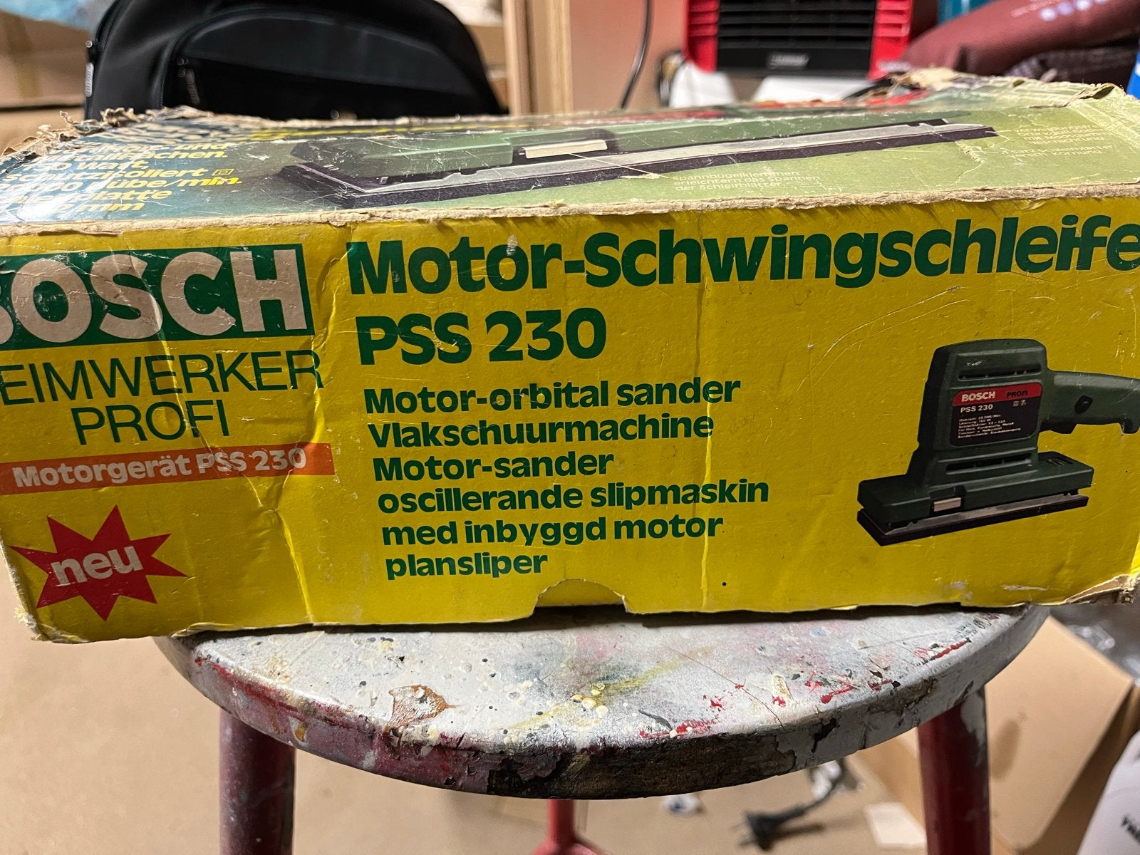 Bosch vlakschuurmachine, Ophalen of Verzenden, Gebruikt, Minder dan 600 watt, Vlakschuurmachine